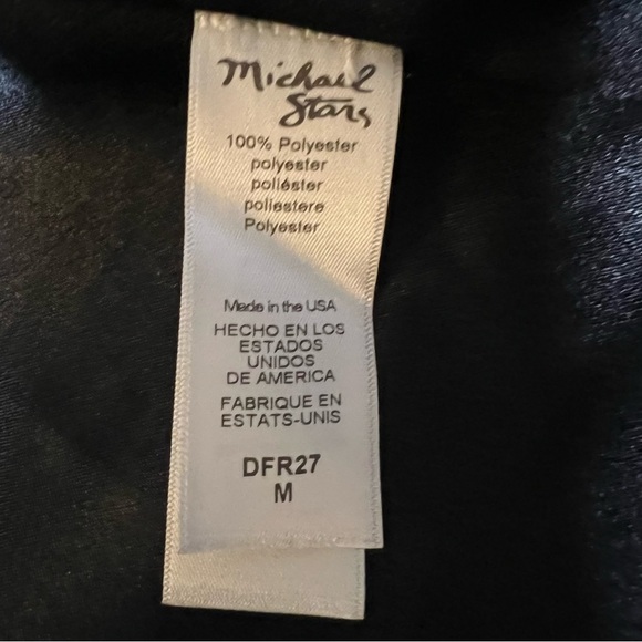 MICHAEL STARS Long Coat Cozy Faux Fur Jacket Gray Black Longline Size Medium - Picture 13 of 16